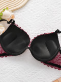 New Year Christmas High-Quality Red Lace Sexy Women's Underwear One Lingerie Push Up Seven codes Bra A3216