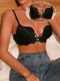 Women's Sexy U-shaped Lace Bra Underwear Gathered and Crossed with Small Pendant Bra Bra Daily Casual Bra Underwear ER2699