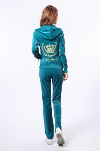 Juicy Grape Brand Autumn Women Sporting Suits Black Gray Pink Purple Velvet Women Tracksuit suits running Sportswear suit