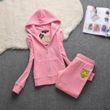 Juicy Lovers Brand tiger head Women Sporting Suits Outdoor Velvet Casual Womens Jogging Tracksuits Hooded Collar Sportswear suit