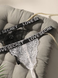 2-piece Women's Sexy Underwear Embroidered Lace Underwear Women's Low Waist Transparent Thin Fun T Pants T-shaped Underwear C955