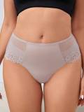 Women's Oversized Underwear With Seamless And Non Tight Le Bing Silk Patchwork Lace Design Suitable For Plump Women XL-XXL Z2400