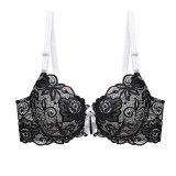 Large size Sexy Lace Women's Chest Gathering Shapely Push Up Lingerie Thin B C Cup  Brassiere Comfortable Underwear