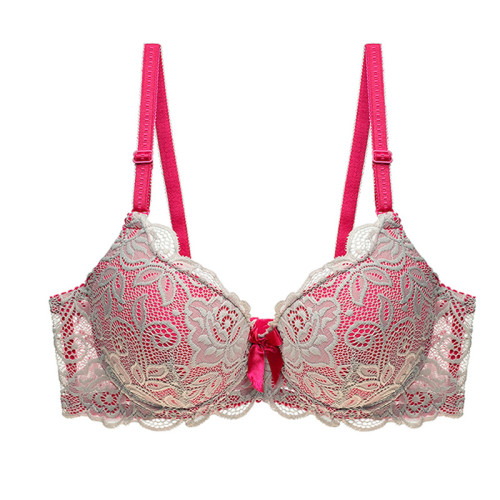 Large size Sexy Lace Women's Chest Gathering Shapely Push Up Lingerie Thin B C Cup  Brassiere Comfortable Underwear