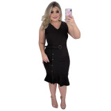 Baolingshop Fashion Plus size Women Hot Styles Wear On Sale030