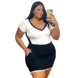 Baolingshop Fashion Plus size Women Hot Styles Wear On Sale008