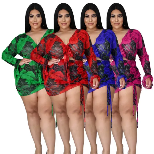 Baolingshop Fashion Plus size Women Hot Styles Wear On Sale044