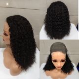 12A Double Drawn Human hair 4*4 Lace Curly Wig 300% density