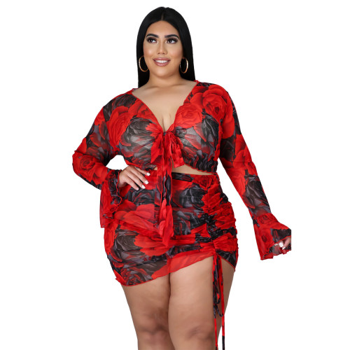 Baolingshop Fashion Plus size Women Hot Styles Wear On Sale044