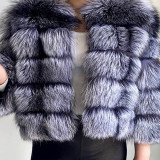 Autumn And Winter Mid Length Natural Fox Fur Coat Fashionable Women Fur Jacket The Most Popular Real Fur Coat Female Clothing