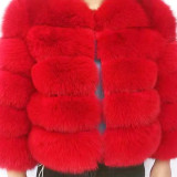 Women's Coats Real Fur Coat Natural Fox fur Jacket Removable Hood Wholesale Customization Women's Fur Coats