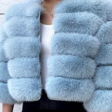 New Style Fur Coat For Women Real Fur Jacket 100% Natural Fox Fur Luxury And Fashionable Women's Clothing Beautiful Collar