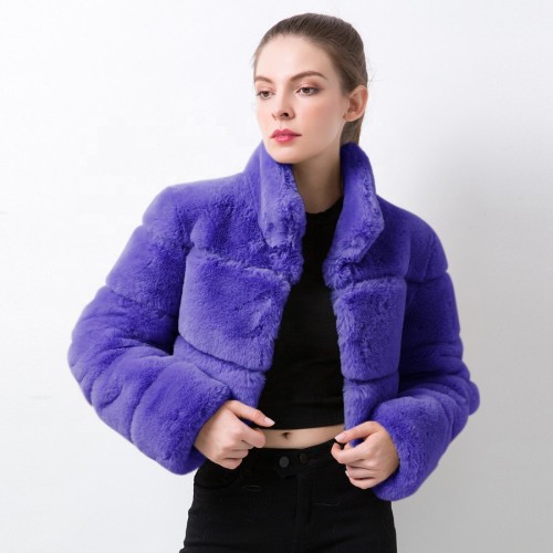 Custom wholesale Winter chaquetas de mujer FAUX FUR JACKET women Lady's faux fur coat chaquetas de mujer