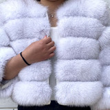 New Style Children Clothing Kids Fur Coat Baby Girls FurJacket Natural Fox Fur Coat Warm Jackets For Autumn And Winter
