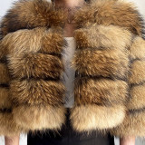 New Style Fur Coat For Women Real Fur Jacket 100% Natural Fox Fur Luxury And Fashionable Women's Clothing Beautiful Collar