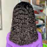 200 Density pixiecurly European and American wig humanhair pre-trade lace humanhair cover