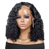 12A Deep Wave 13*4frontal Wigs Vietnam hair 200%density Raw