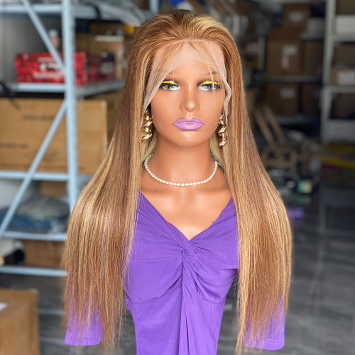 Straight lace frontal前蕾丝许昌真人发p427humanhair wig假发