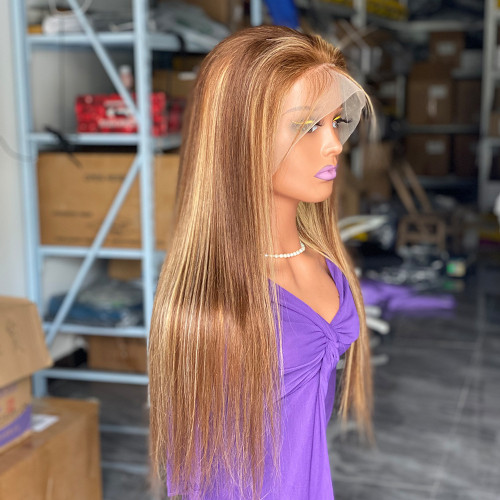 Straight lace frontal前蕾丝许昌真人发p427humanhair wig假发