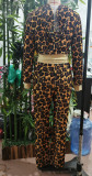 New 2025 Street Wear Hot Sexy Matching Women Outfit Leopard Print Crop Hoodie Top BFF Gift 2 Two Piece Sets Female Tracksuit Set