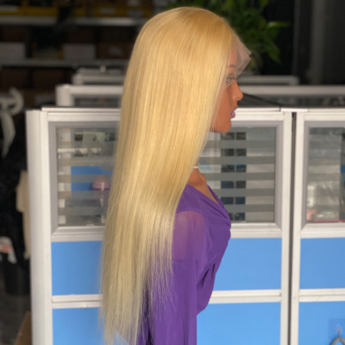 Baolingshop 13x4 lace frontal human hairwig Front lace wig, real hair