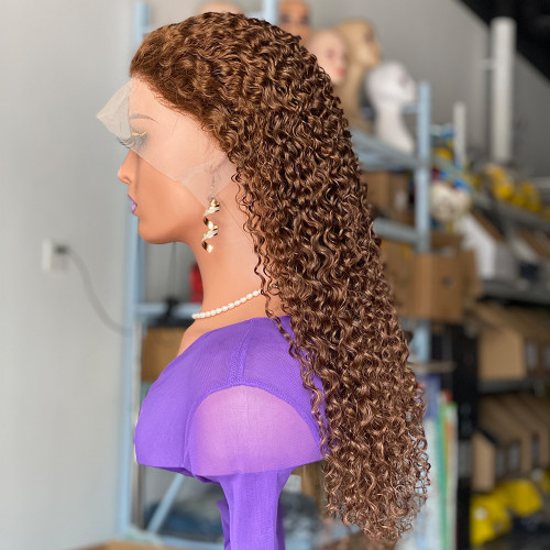 Brown 13x4 lace frontal前蕾丝假发许昌头套真人发humanhairwig