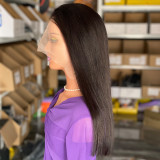 DD Gluelesswigs真发头套Bone Straight前蕾丝真人发humanhairwig