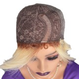 Pixie Cut T4/613Lace Human Hair wig欧美真人假发 蕾丝头套许昌