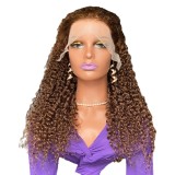 Brown 13x4 lace frontal前蕾丝假发许昌头套真人发humanhairwig