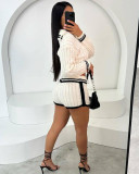 Sweater Vendors Fall Winter 2024 Women Clothing Sweater Outfit 2 Piece Set Trendy Two Piece Cozy Knit Sweater Top and Shorts Set