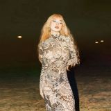 Mesh See Through Maxi Dress Ladies Elegant Streetwear Dresses Women Casual