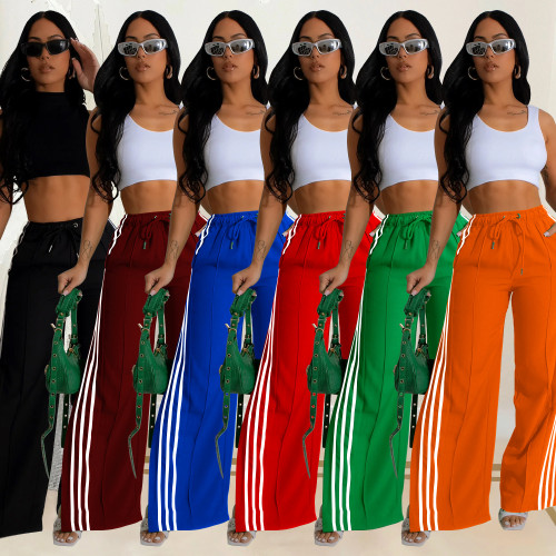 C6960 cross-border express Amazon independent station Europe and the United States fashion women's single pants solid color sports pants multi-color