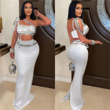 C6972 Cross-border express Amazon independent station Europe and the United States fashion women's new halter short hot diamond half skirt