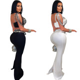 C6972 Cross-border express Amazon independent station Europe and the United States fashion women's new halter short hot diamond half skirt