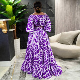 MY963 cross-border Europe and the United States plus size women's summer new sexy one-line collar fashion two-piece skirt