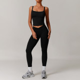 2025 New Women Yoga 4pcs set long sleeve fitness top quick dry shorts Gym vest sports leggings T-shirt yoga set high waist pants