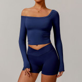 2025 New women's yoga long sleeve quick dry fitness clothing sports jacket a variety of wearing long sleeve nylon custom logo