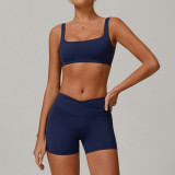 2025 New Women's Sports Shorts Yoga 3pcs Set Gym Fitness Wear Quick Dry Leggings Flared Pants Bra Suit Lady Top Custom logo