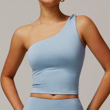 2025 new women's fitness wear sports vest gym quick drying top polyester high waist body short sleeve yoga bra custom logo