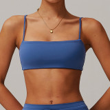 2025 New Women's Bra Low Neckline Quick Drying Blouse Gym Fitness Top Wear Sports Bra Nylon Comfortable Multi-color Custom logo