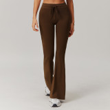 2025 New Women's Yoga Bell Bottoms Quick Dry Gym Leggings Sports Pants High-waists Jogging Pants Casual Sports Pants Custom logo