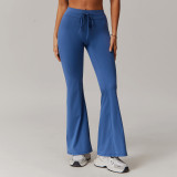 2025 New Women's Yoga Bell Bottoms Quick Dry Gym Leggings Sports Pants High-waists Jogging Pants Casual Sports Pants Custom logo