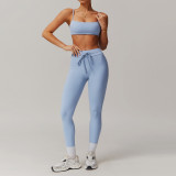 Women New 2025 Yoga 6pcs Set Quick Dry Yoga Bra Sports High Leggings Long Sleeve Top Short Sleeve T-shirt Gym Shorts Lady Suit