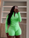 Wholesale High Quality Winter Fall Women Jogging Wear Stretchy Slim Fit Two Piece Shorts Set