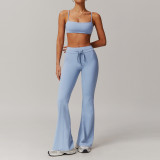 Women New 2025 Yoga 6pcs Set Quick Dry Yoga Bra Sports High Leggings Long Sleeve Top Short Sleeve T-shirt Gym Shorts Lady Suit