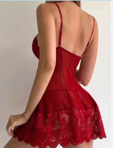 2025 Wholesale Price Lace Night Dresses for Woman Plus Size Women's Sleepwear Evening