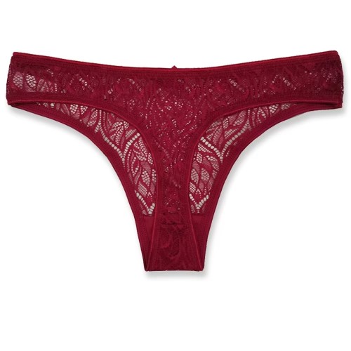 High Quality Sexy Women Lace Transparent Thong Underwear Solid Fashion Women Thong Underwear