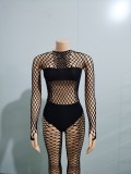 See Through Hollow Out Hole Sexy Bodycon Casual Fall Spring 2 Piece Pants Set Skinny Pants Suit Women Two Piece Set Clothing