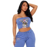 FC1350 Cross-border Foreign Trade Sexy Slimming strapless long Pants Set for Europe and America