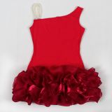 CW3288 Cute Rufful Mini Dress Elegant Woman Lovely Bodycon for Birthday Party Club 2025 Wholesale woman short cute dress